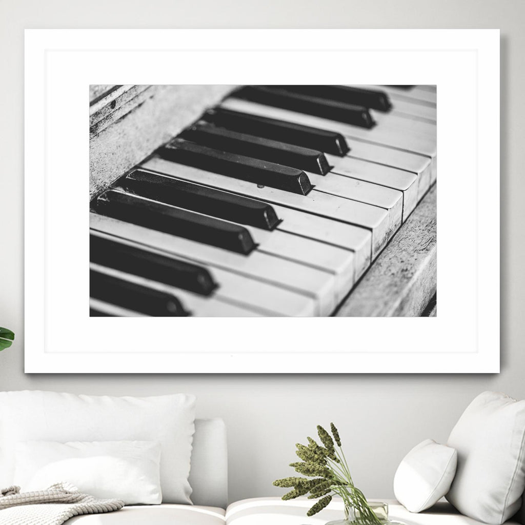 Vintage piano by Pexels on GIANT ART - white leisure