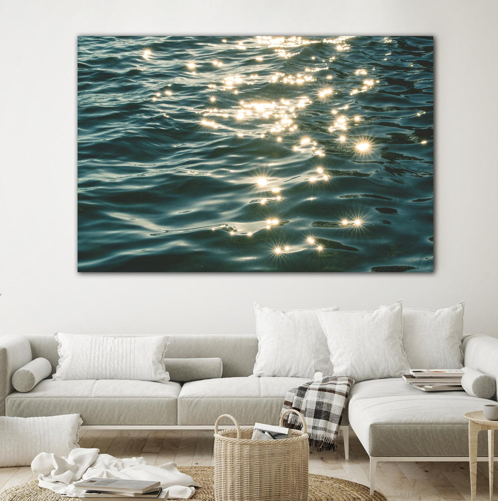 Sea sparkles by Pexels on GIANT ART - yellow sea scene
