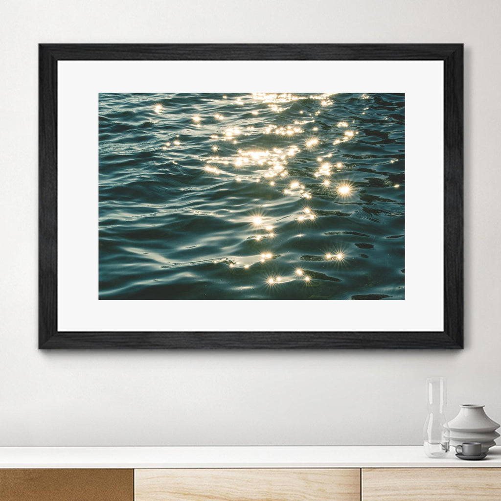 Scintillement de la mer par Pexels sur GIANT ART - scène de mer jaune