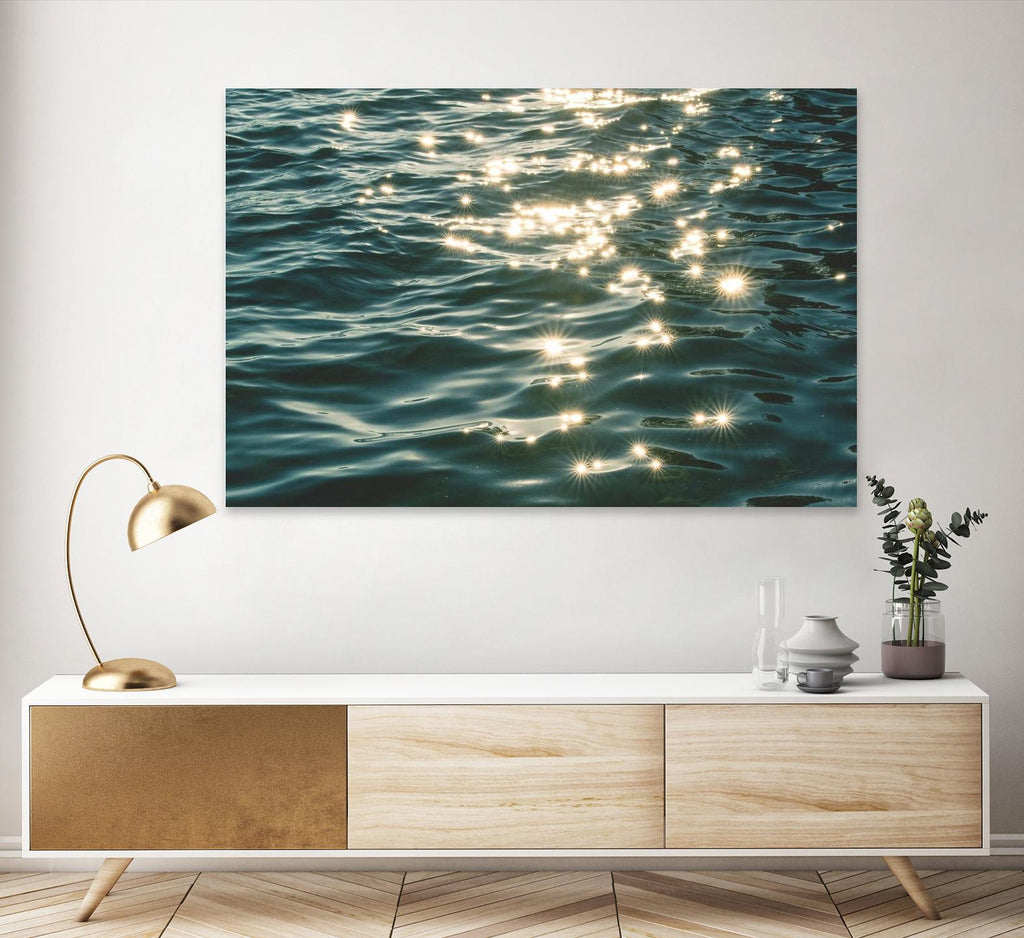 Sea sparkles by Pexels on GIANT ART - yellow sea scene