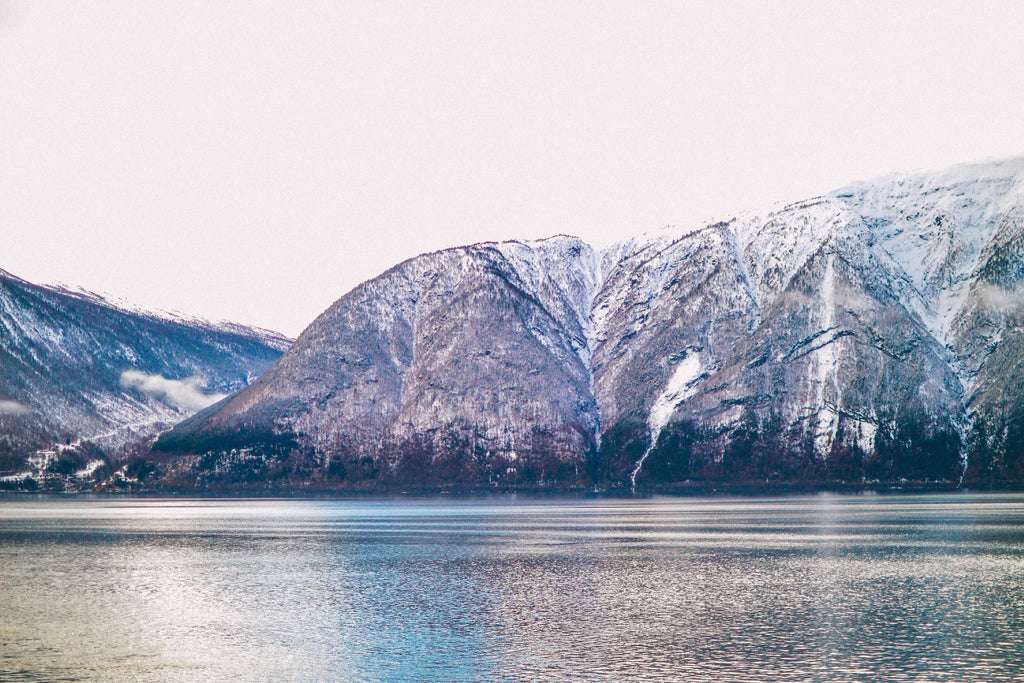 Mountains lake by Pexels on GIANT ART - blue landscape