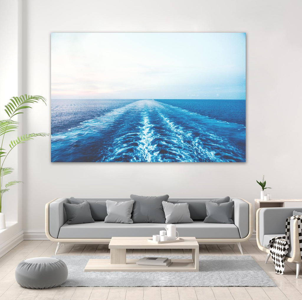 Sea trail par Pexels sur GIANT ART - scène de mer blanche