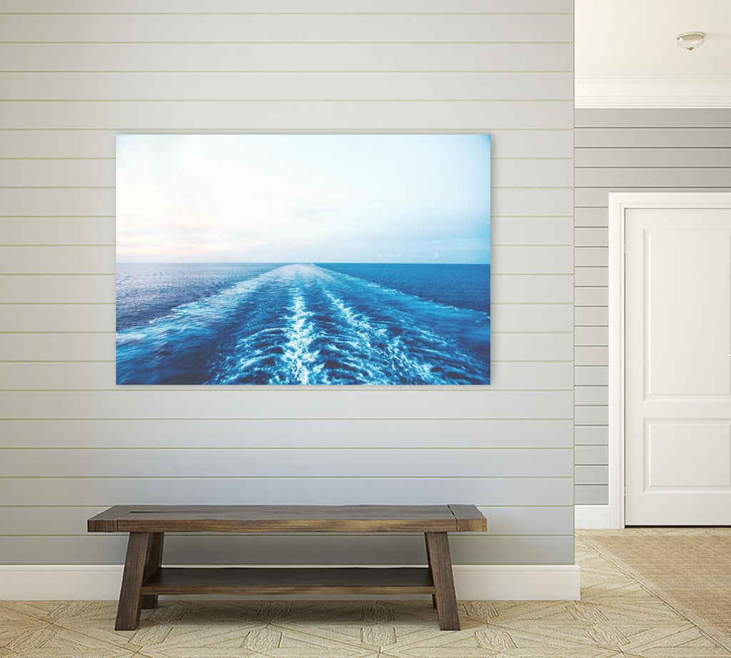 Sea trail par Pexels sur GIANT ART - scène de mer blanche