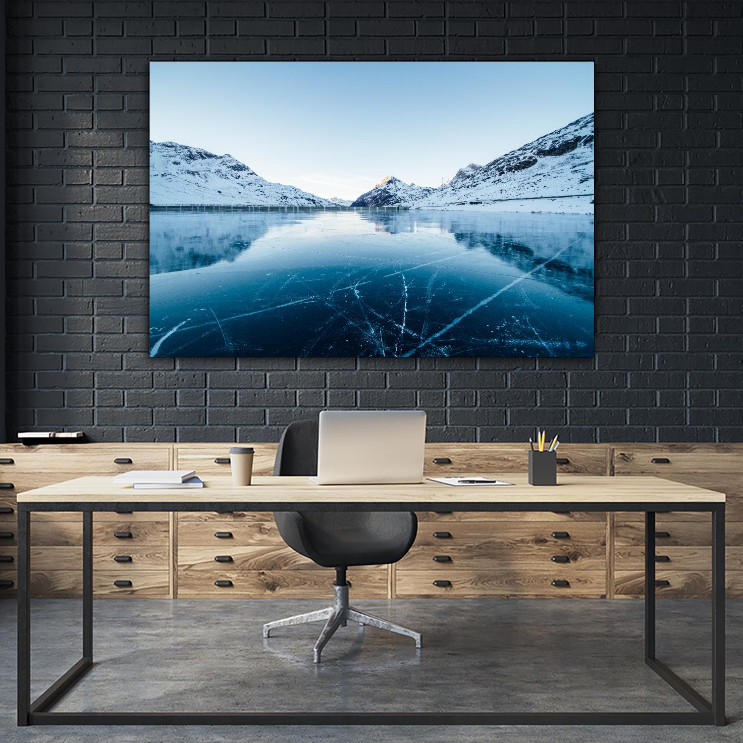 Thin Ice by Pexels on GIANT ART - white landscape