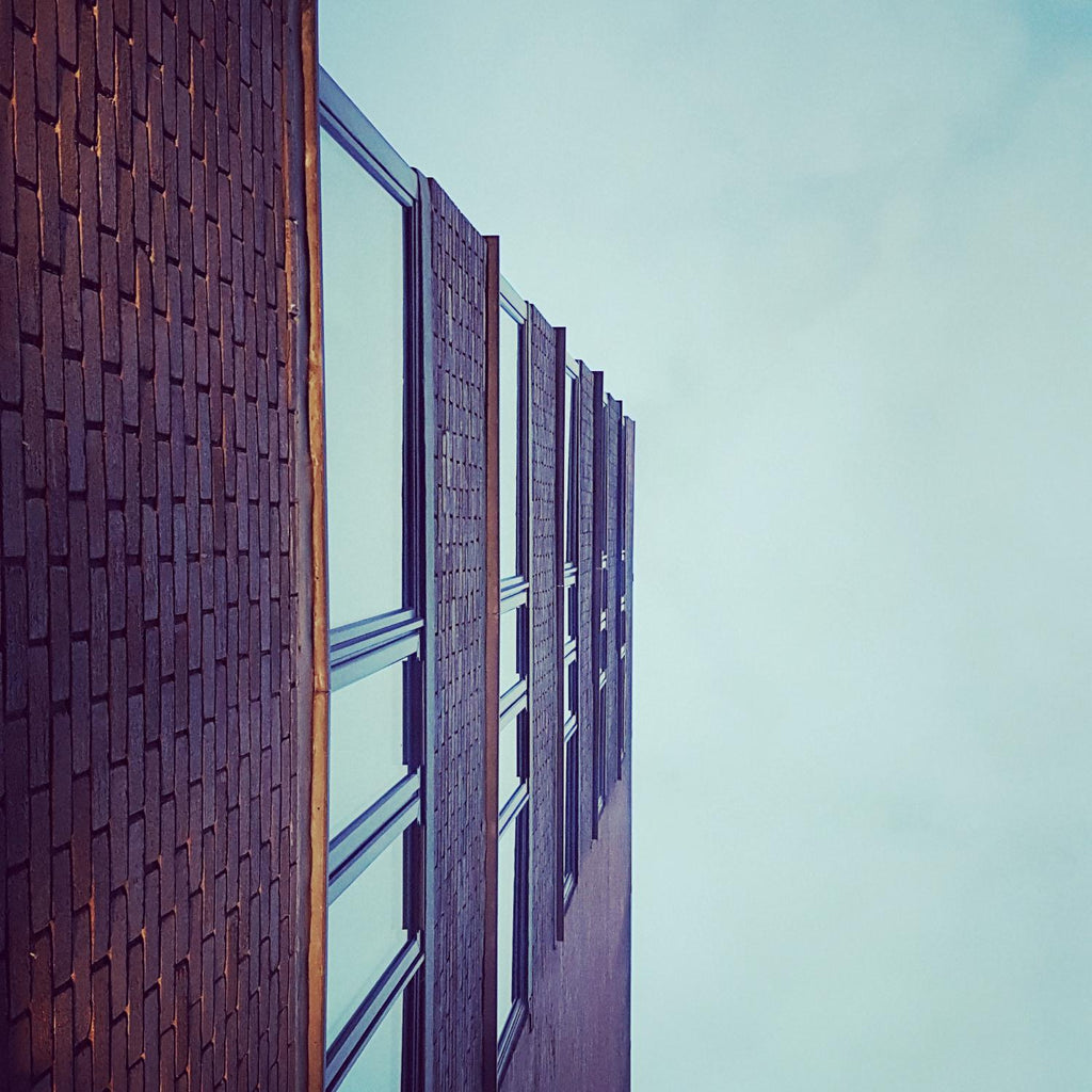 Façade V by Pexels on GIANT ART - blue architectural
