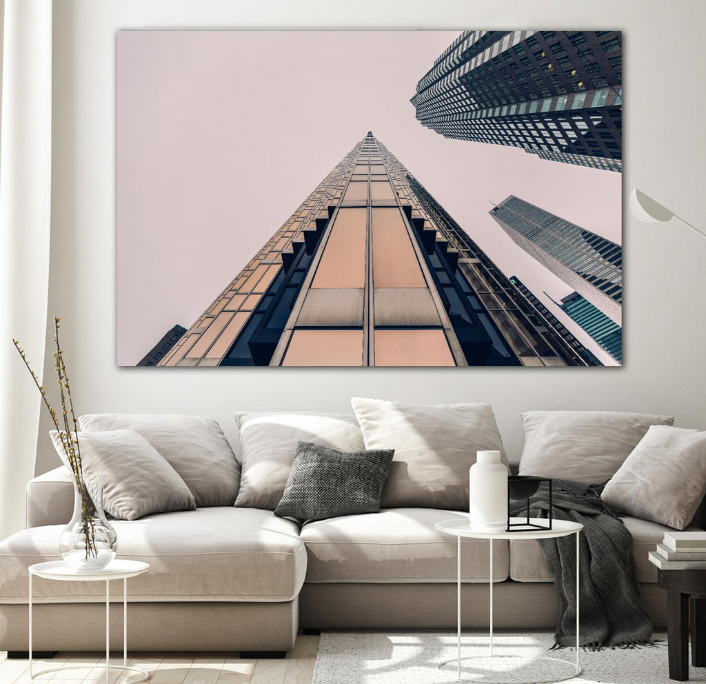 Skyline view by Pexels on GIANT ART - black city scene