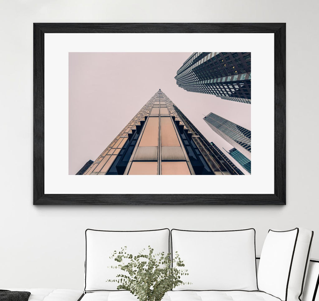 Skyline view by Pexels on GIANT ART - pink city scene