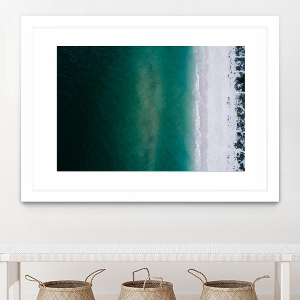 Shoreline by Pexels on GIANT ART - white sea scene