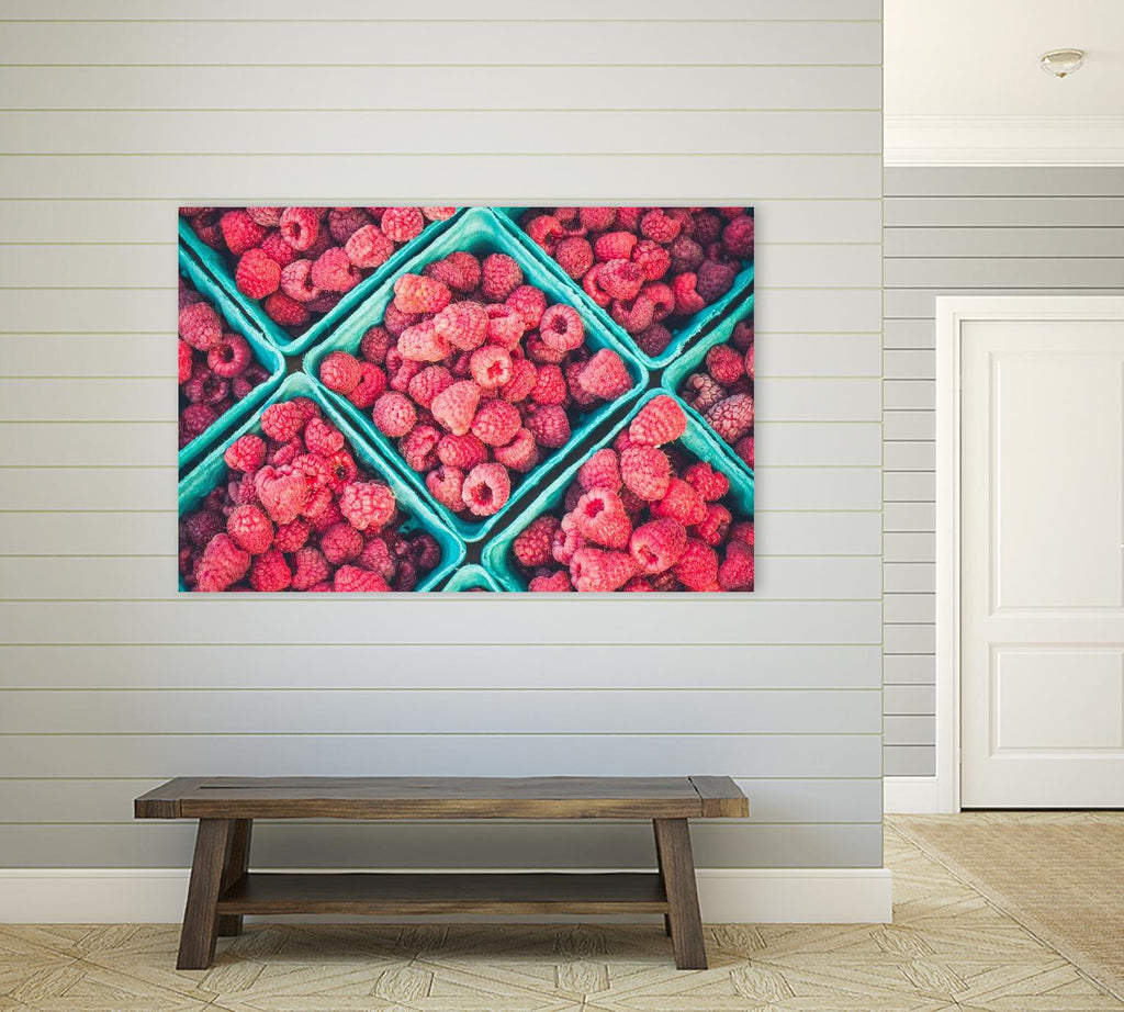Framboises par Pexels sur GIANT ART - bleu fruit-aliment-boisson