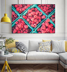 Raspberries by Pexels on GIANT ART - blue fruit-food-drink