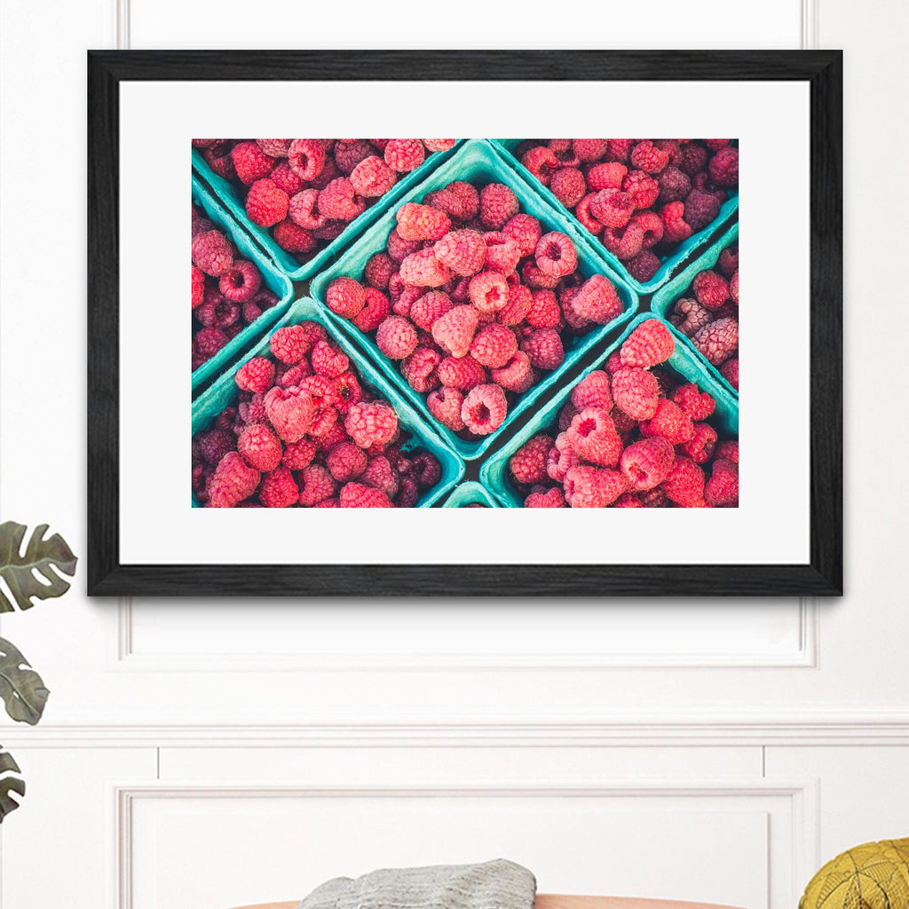 Framboises par Pexels sur GIANT ART - bleu fruit-aliment-boisson