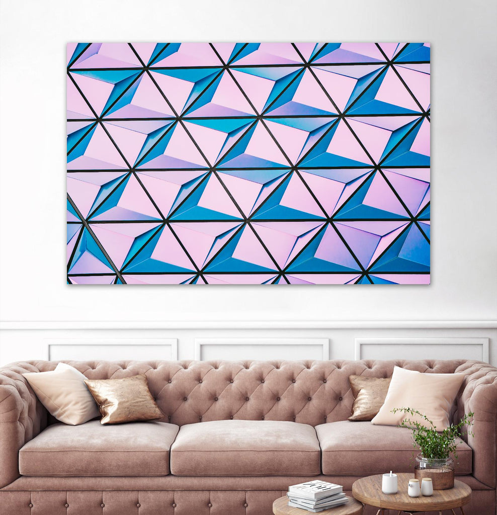 Geometrical Design by Pexels on GIANT ART - blue photo art