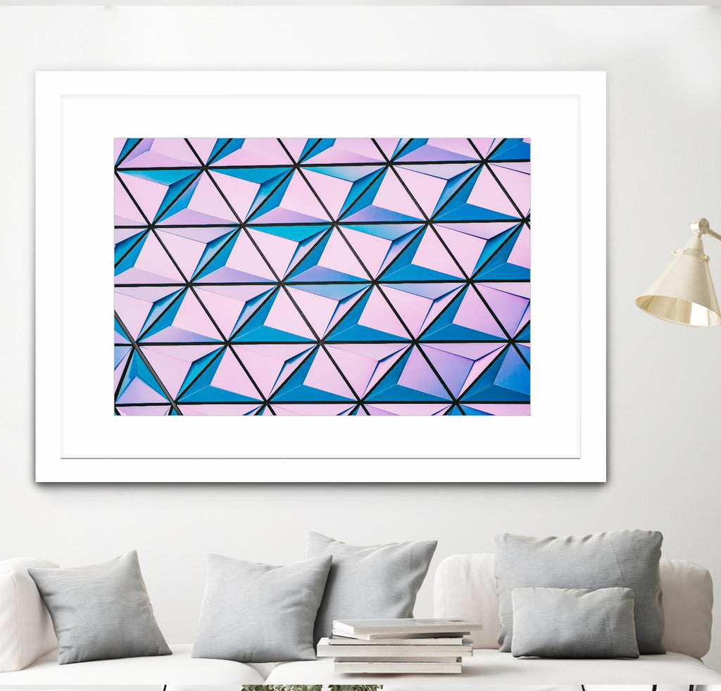 Geometrical Design by Pexels on GIANT ART - blue photo art