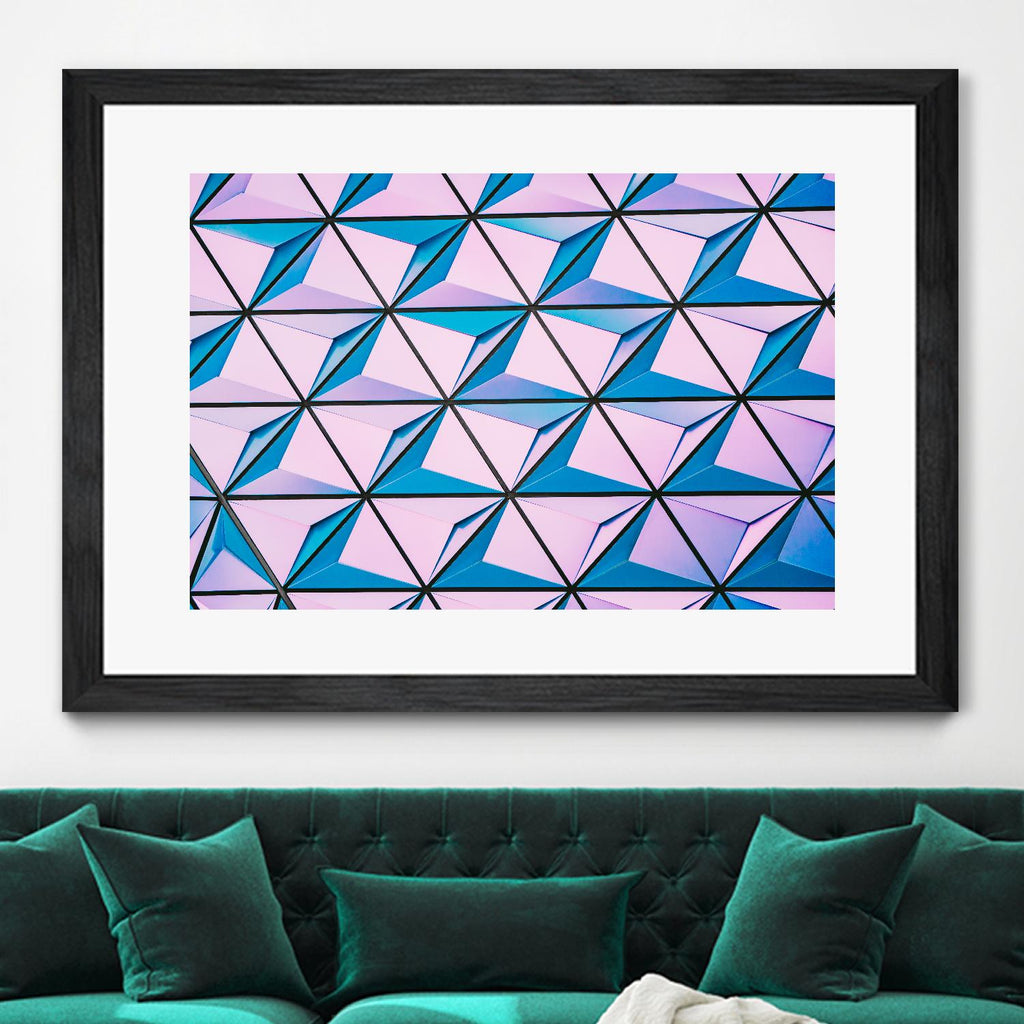 Geometrical Design par Pexels sur GIANT ART - art photo bleu