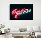 Open 24 hours by Pexels on GIANT ART - black photo art
