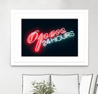 Open 24 hours by Pexels on GIANT ART - black photo art