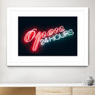 Open 24 hours by Pexels on GIANT ART - black photo art