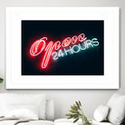 Open 24 hours by Pexels on GIANT ART - black photo art