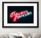 Open 24 hours by Pexels on GIANT ART - black photo art