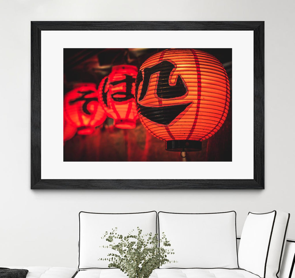 Chinese lanterns by Pexels on GIANT ART - black photo art