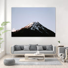 Snow on top by Pexels on GIANT ART - black landscape