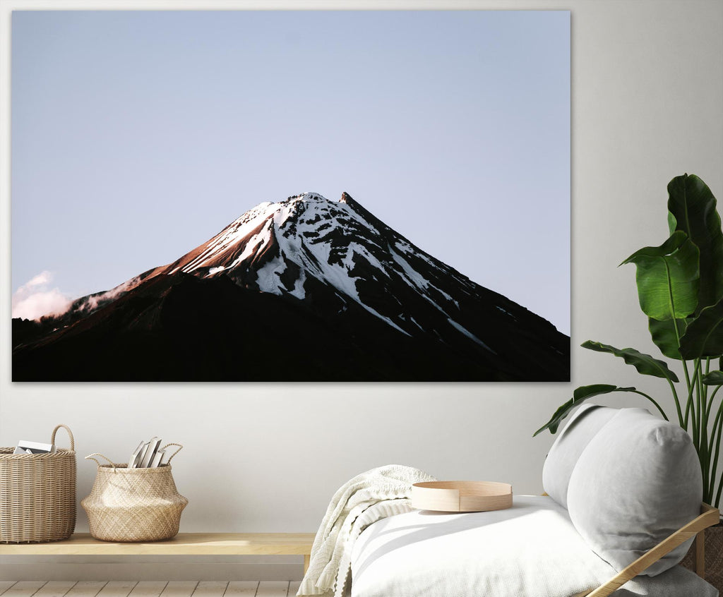 Snow on top by Pexels on GIANT ART - black landscape