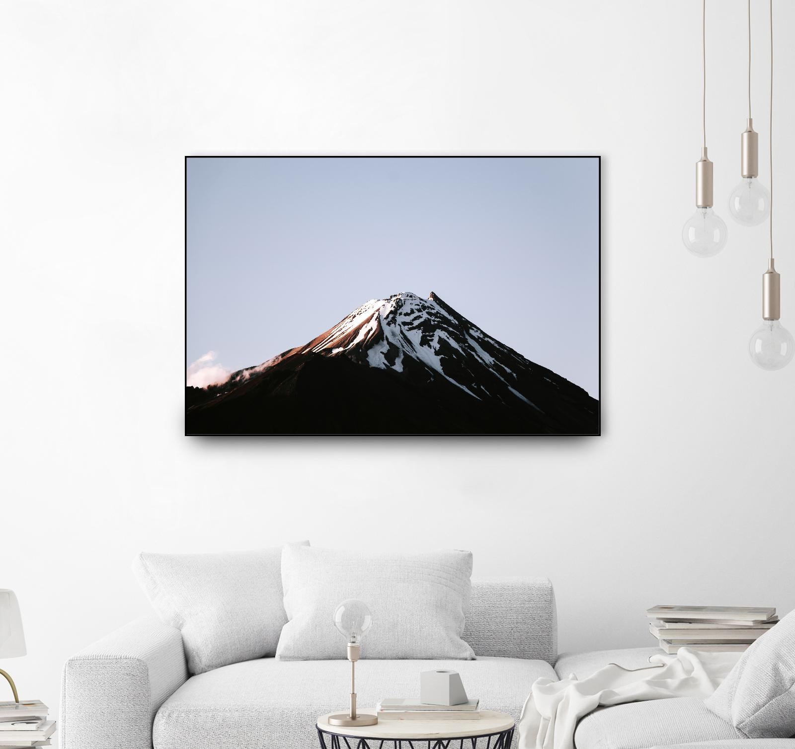 Snow on top by Pexels on GIANT ART - black landscape