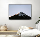 Snow on top by Pexels on GIANT ART - black landscape