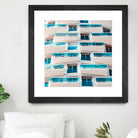 Balconies by Pexels on GIANT ART - blue architectural