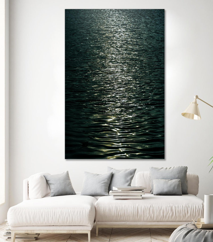 Moon light by Pexels on GIANT ART - black sea scene
