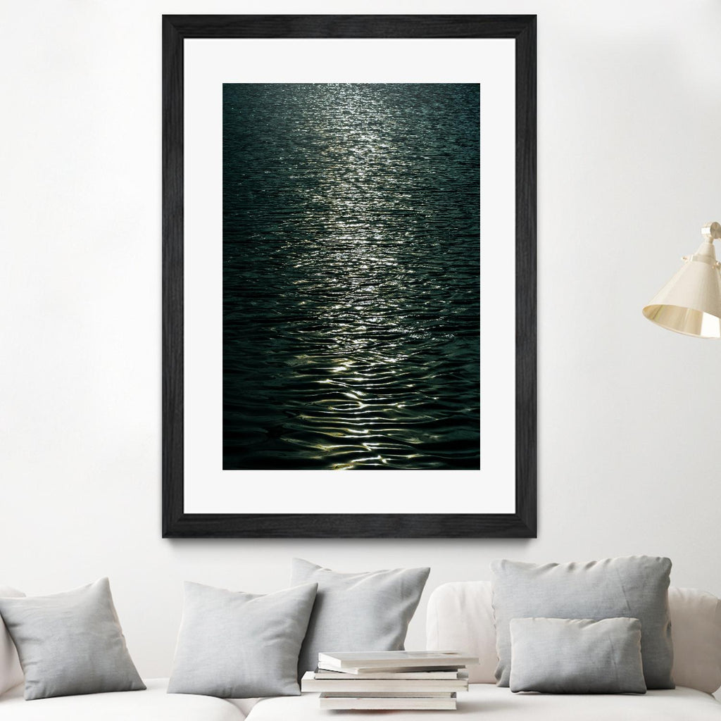 Moon light par Pexels sur GIANT ART - scène de mer noire